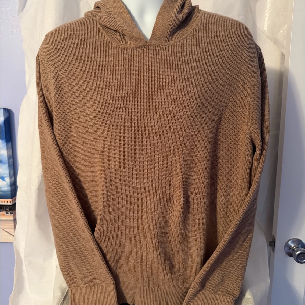 Banana Republic Brown Hooded Knit Sweater